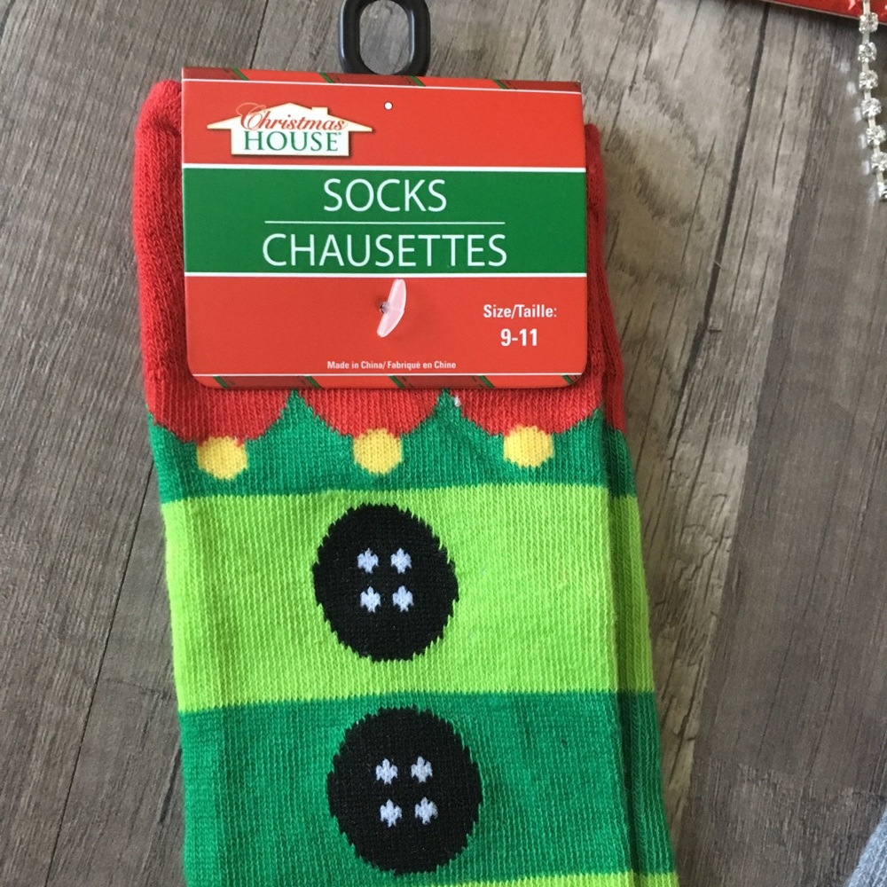 NEW Holiday Choker & Socks bundle - Picture 6 of 9